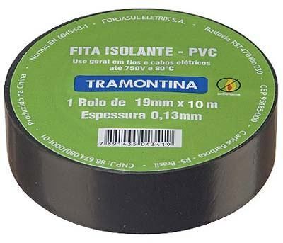 Fita Isolante Anti Chama Tramontina 10 Rolos De 10 Metros