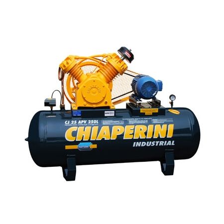 Compressor ar 25/250 - APV - com motor trifásico - Chiaperin